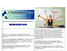 Tablet Screenshot of mthompson-business-services.com